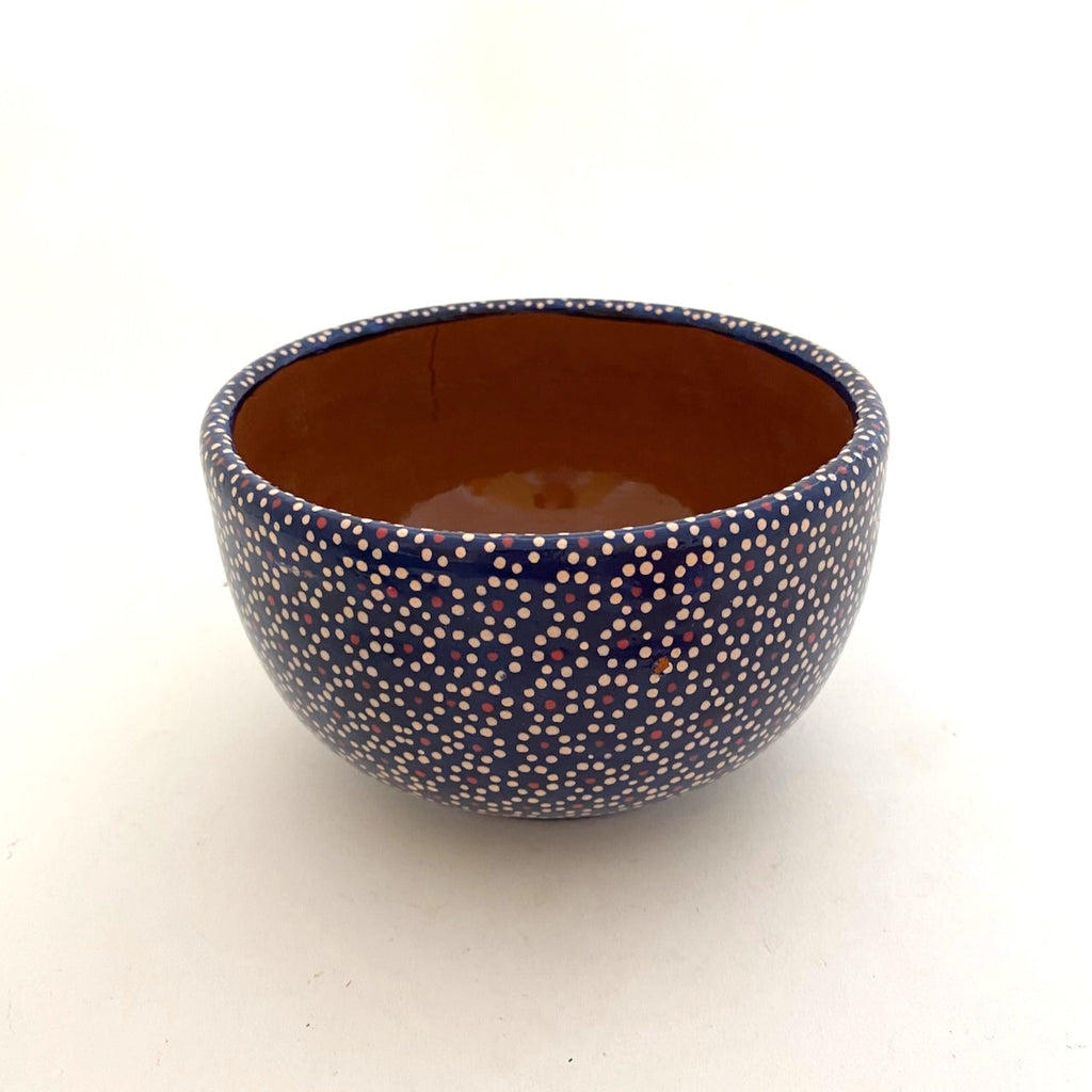 Handpainted Small Serving Bowl-"Capulineado"