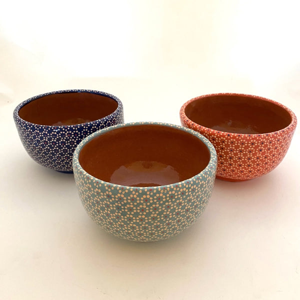 Handpainted Small Serving Bowl-"Capulineado"