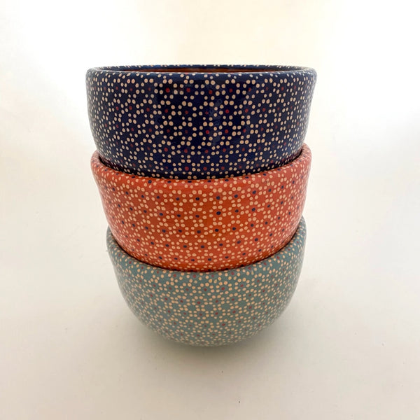 Handpainted Small Serving Bowl-"Capulineado"