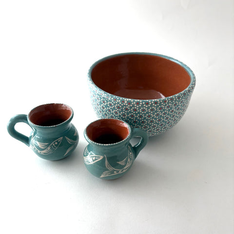 Set- Capula Bowl with 2 copitas