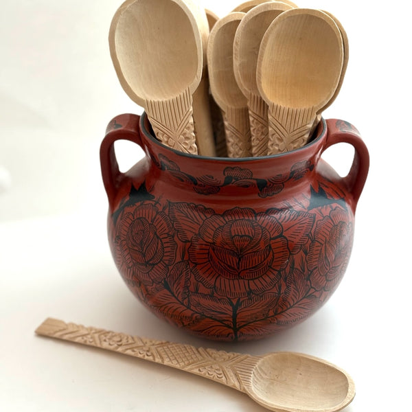 Large Burnished Clay Pot - Huancito