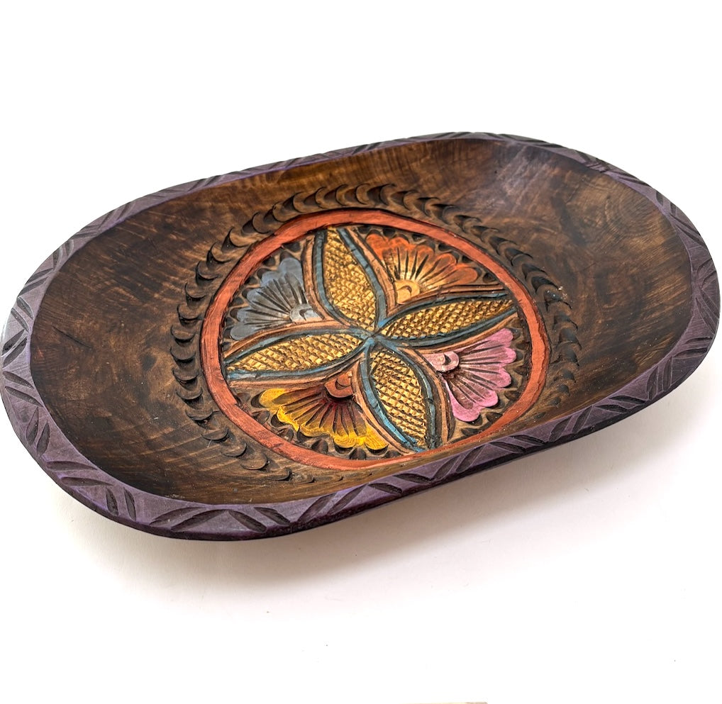 Carved Wood Tray