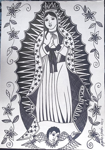 Virgin of Guadalupe Painting--Angelica Morales