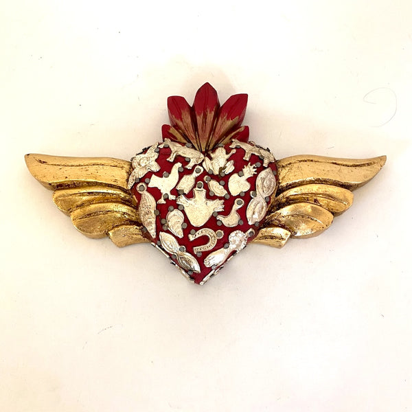 Small Heart w/Wings and Milagros