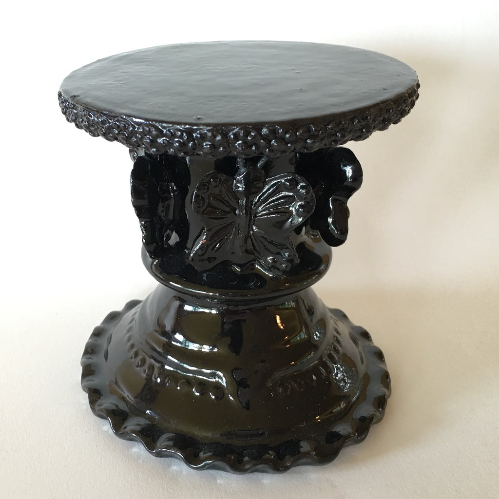 Pillar Candle Base w/Butterflies