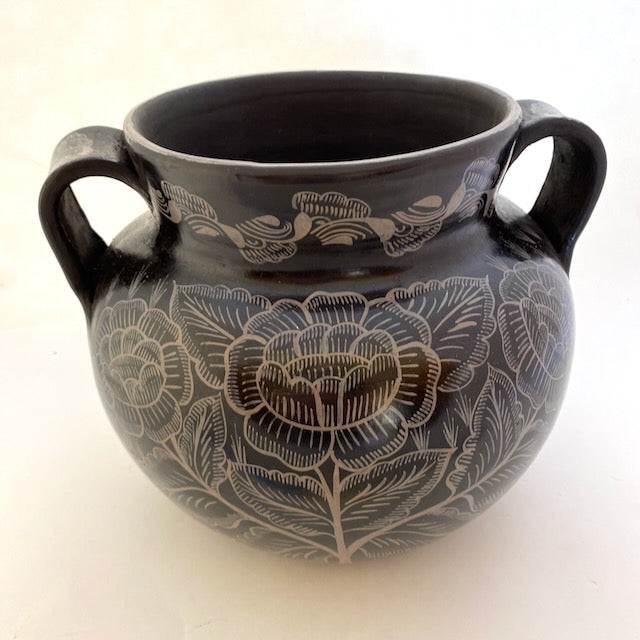 Medium Burnished Clay Pot - Huancito