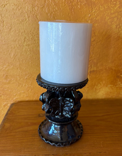 Pillar Candle Base w/Butterflies