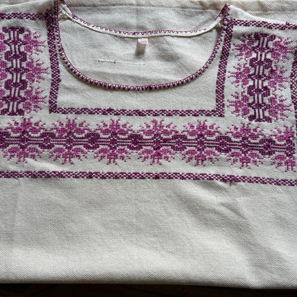Embroidered Blouse-“Tocuaro” 3/4 sleeve/ Medium