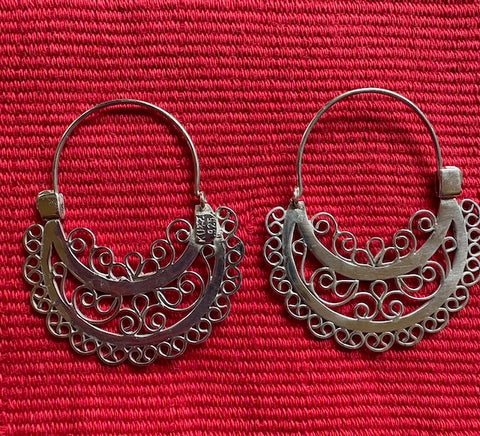 Elegant Silver Hoops