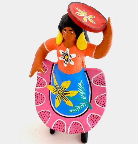 Ocumicho Clay Figure-Woman