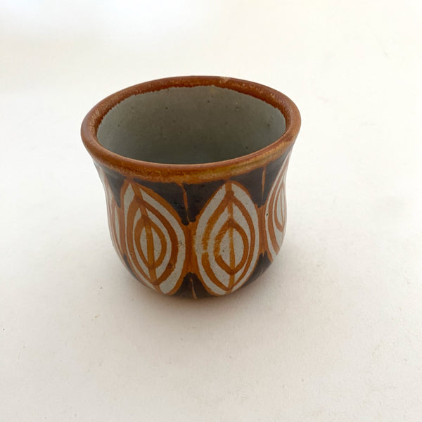 Small Ceramic Cups by Manuel Morales of Tzintzuntzan
