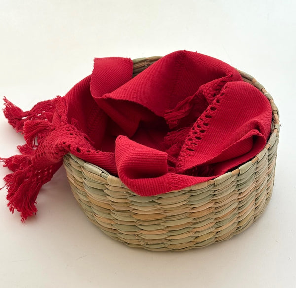 Handwoven Tortilla Basket w/handwoven napkin
