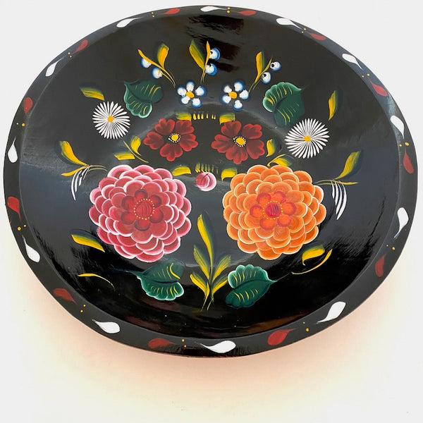 Painted Batea w/Flowers