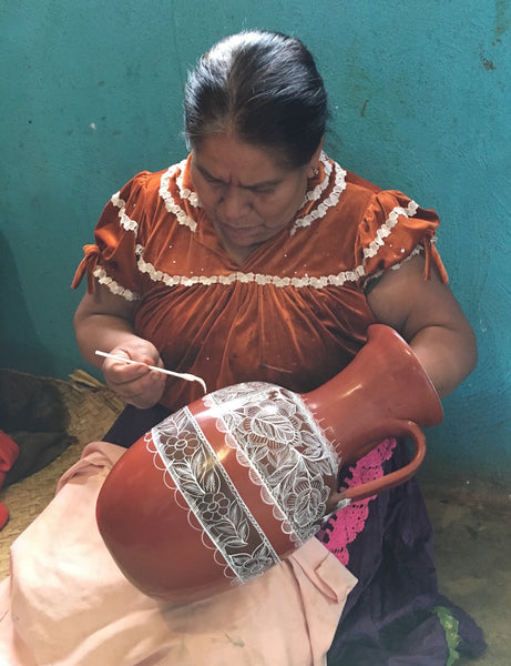 Extra Large Handpainted Platter by Great Master of Huancito