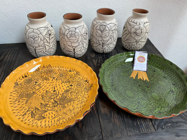 Extra Large Handpainted Platter by Great Master of Huancito