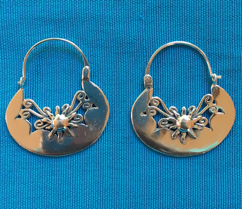 Silver Earrings -"Sol”