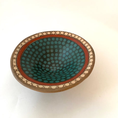 Burnished Clay Pottery Bowl-"gorro chino"