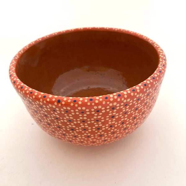 Handpainted Small Serving Bowl-"Capulineado"