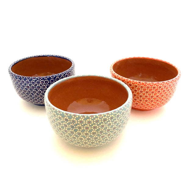 Handpainted Small Serving Bowl-"Capulineado"