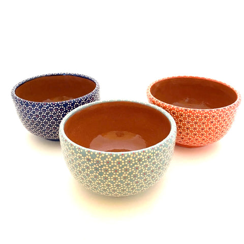 Handpainted Small Serving Bowl-"Capulineado"