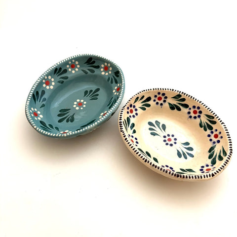 Oval Capula Platitos/Snack or Salsa Bowl