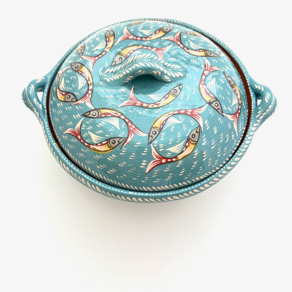 Capula Cazuela with Fish--Three Colors!