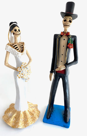 Clay Novios-Bride & Groom Skeletons