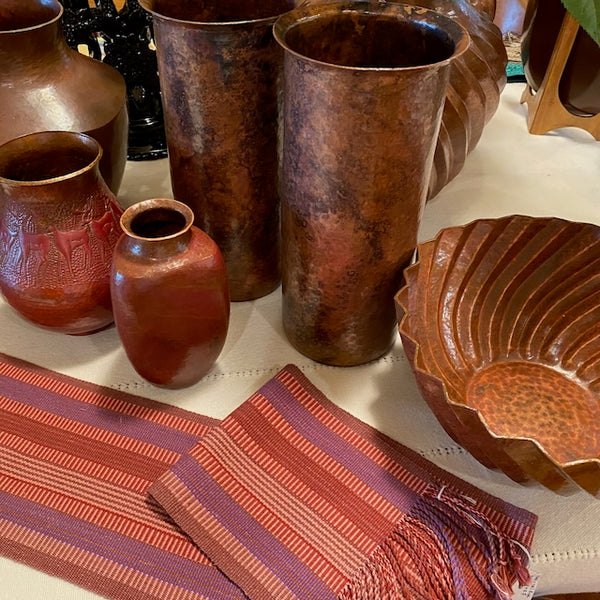 Handwoven Table Runner with Natural Dyes