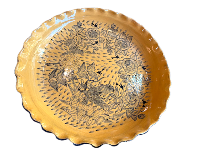 Extra Large Handpainted Platter by Great Master of Huancito