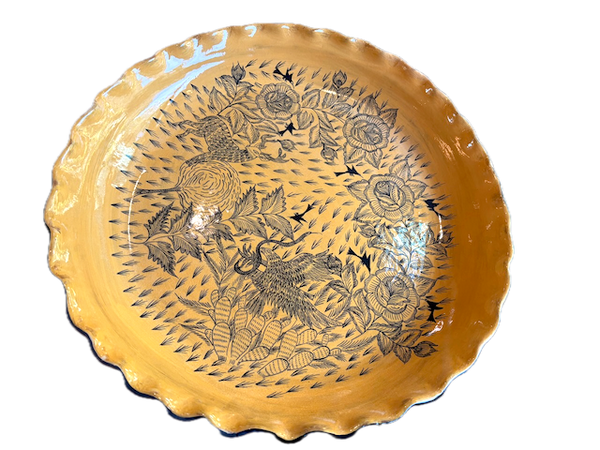 Extra Large Handpainted Platter by Great Master of Huancito