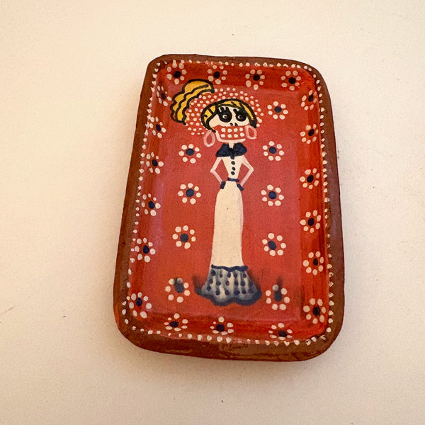 Set of 2 Small Skeleton Plates