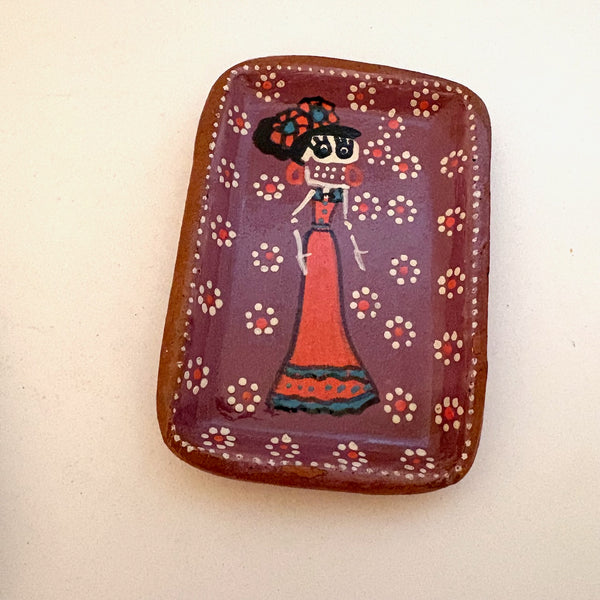 Set of 2 Small Skeleton Plates