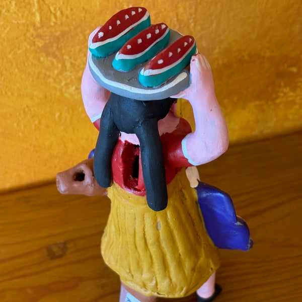 Ocumicho Clay Figure-Woman