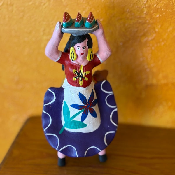 Ocumicho Clay Figure-Woman