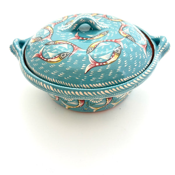 Capula Cazuela with Fish--Three Colors!