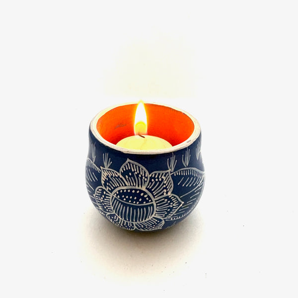Clay Votive Candleholder