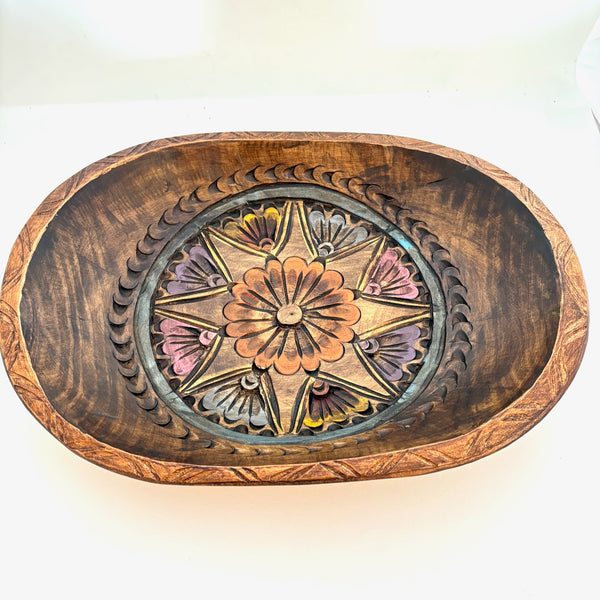 Carved Wood Tray