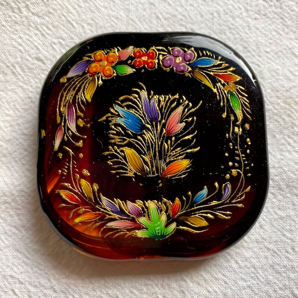 Handpainted Laca Compact Mirror