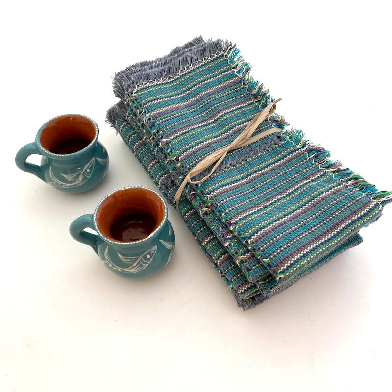 Gift Set--Two Mezcal Cups and Napkins Set