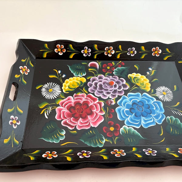 Painted Wood Tray