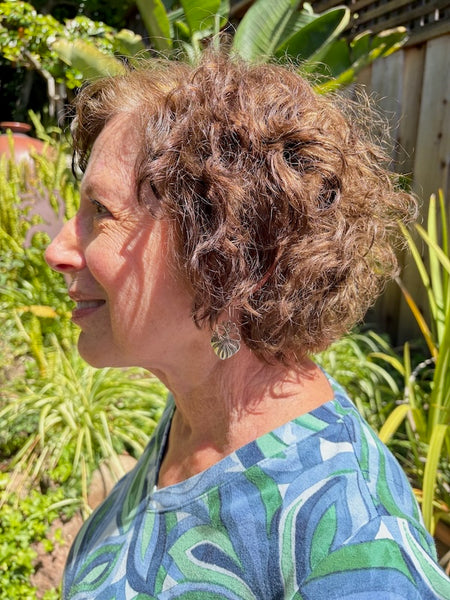 Silver Earrings- "Corazon Sagrado"