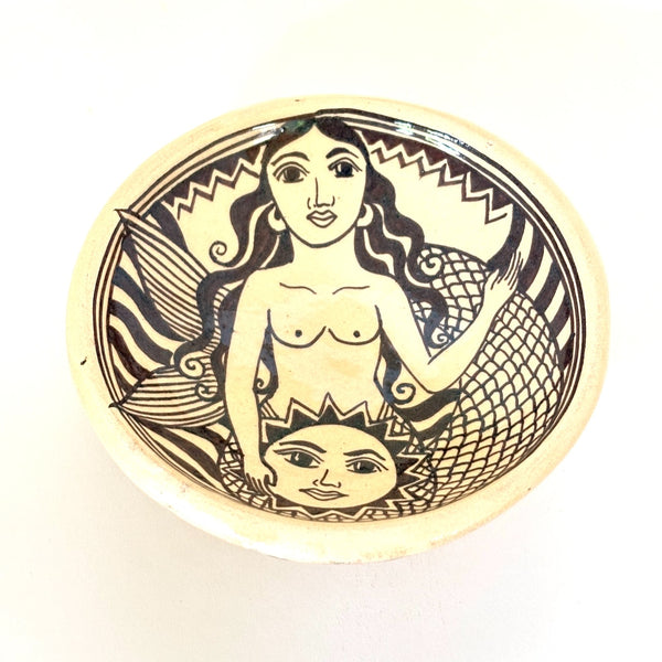 Small Bowl with Mermaids by Angelica Morales Gamez