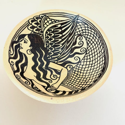 Small Bowl with Mermaids by Angelica Morales Gamez