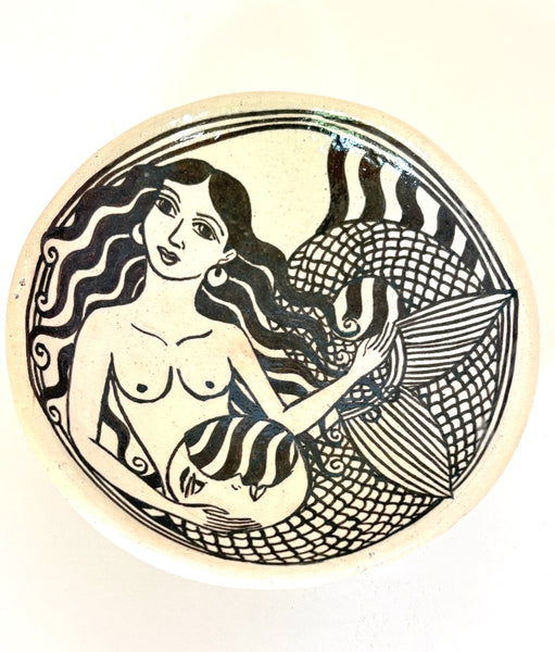 Small Bowl with Mermaids by Angelica Morales Gamez