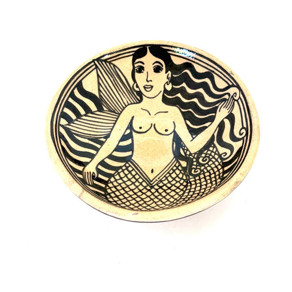 Small Bowl with Mermaids by Angelica Morales Gamez