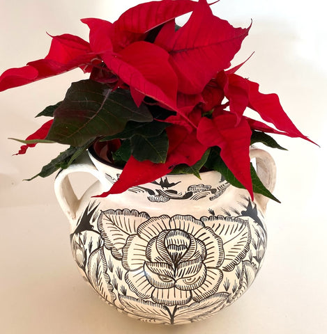 Large Burnished Clay Pot - Huancito