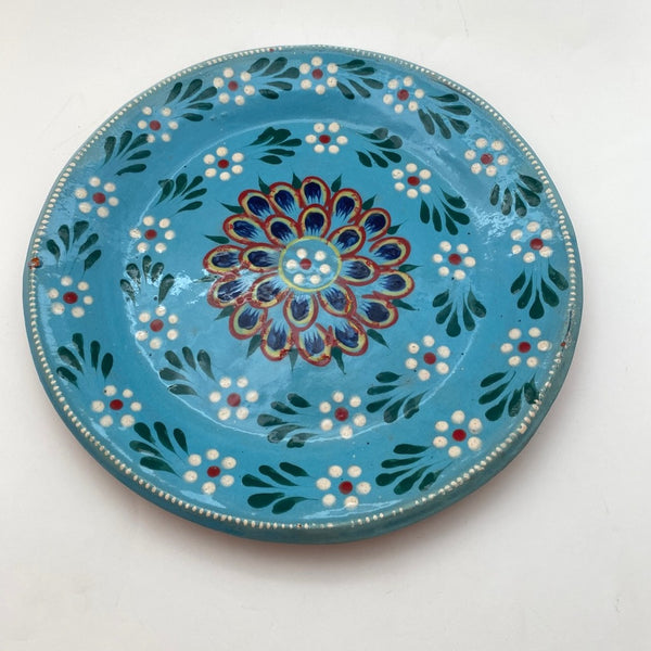 Large Capula Plate w/Flowers in 3 colors!