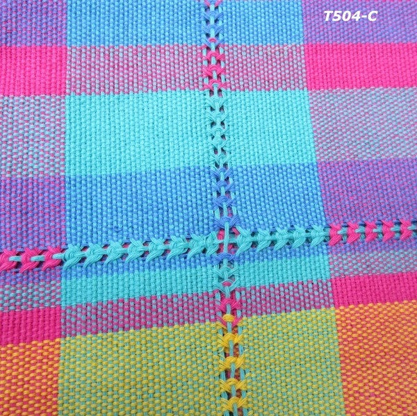 Handwoven cotton napkin from Patzcuaro-cuatro colores