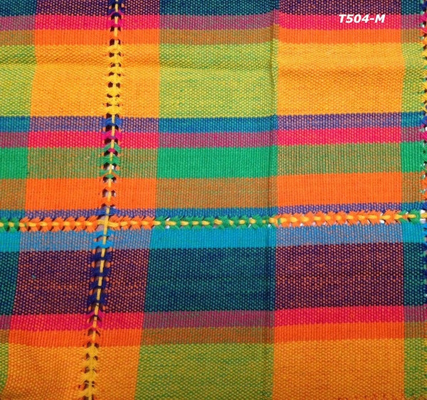 Handwoven cotton napkin from Patzcuaro-multicolor