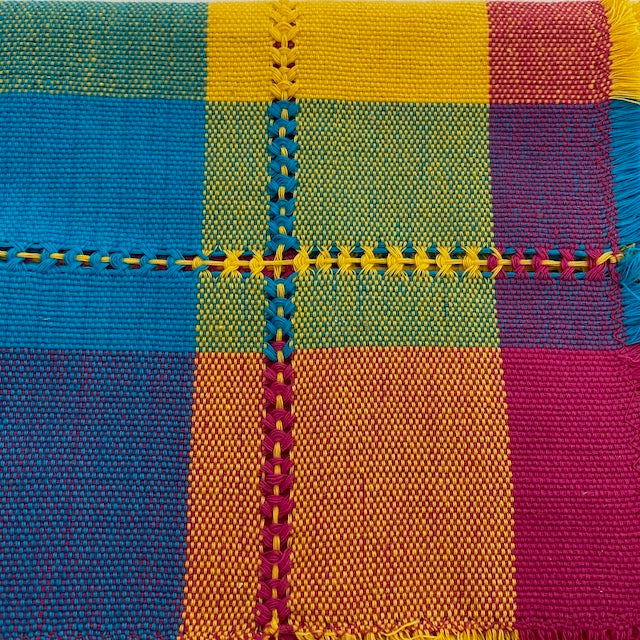 Tissu madras multicolore